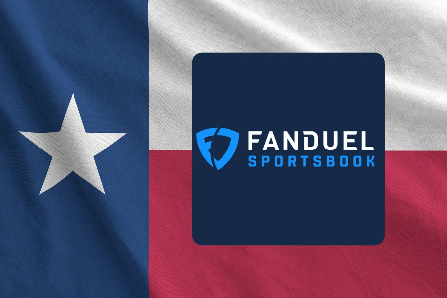 Texas flag with FanDuel Logo